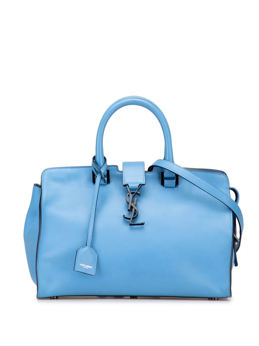 Pre-OwnedSaint Laurent Pre-Owned2015 Small Leather Monogram Cabas satchel