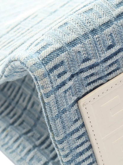 Pre-OwnedGivenchy Pre-Owned2020-2025 Medium Denim 4G G Tote Shopping Bag satchel