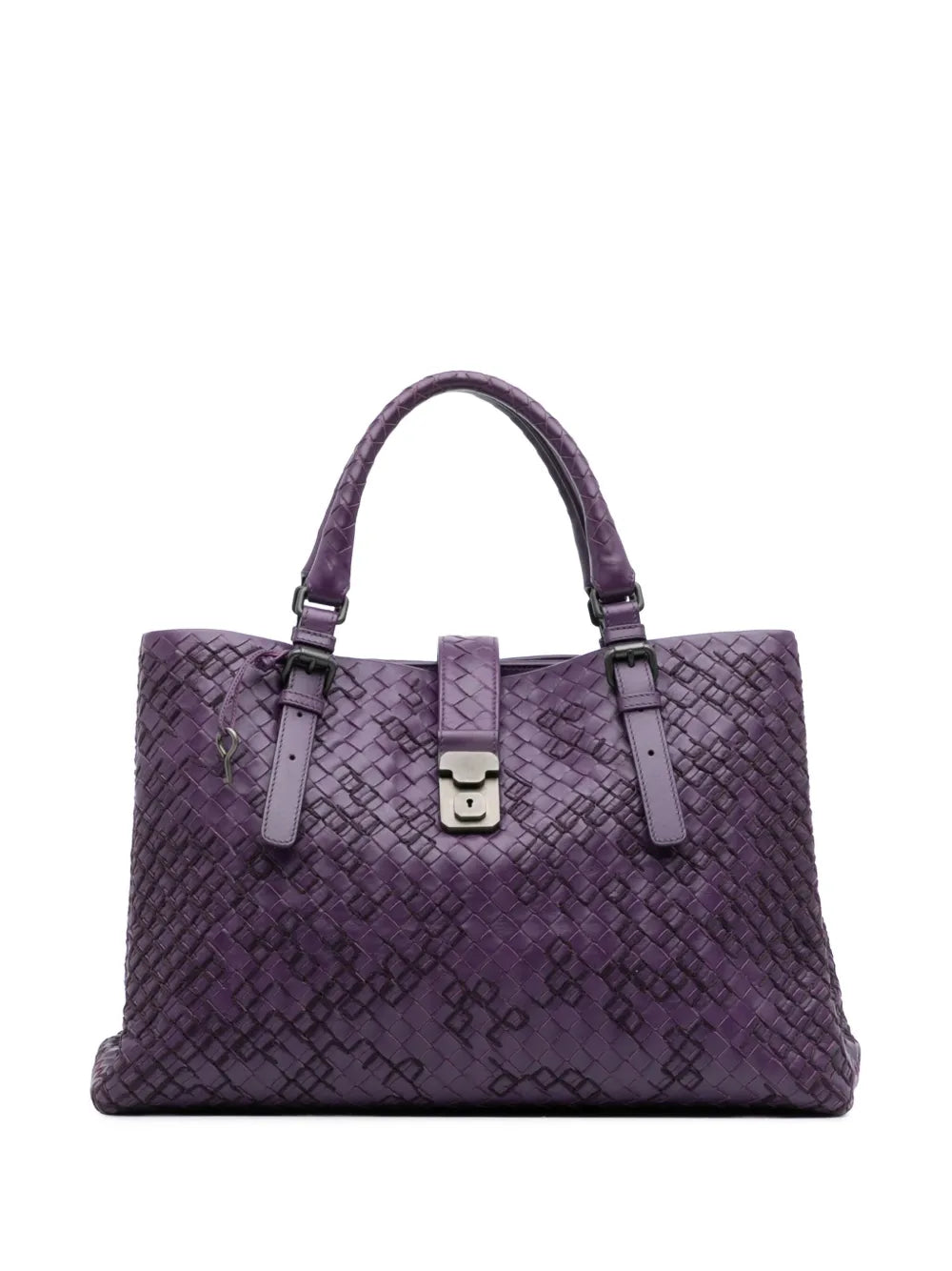 Pre-OwnedBottega Veneta Pre-Owned2012-2025 Medium Nappa Intrecciato Stitched Roma tote bag