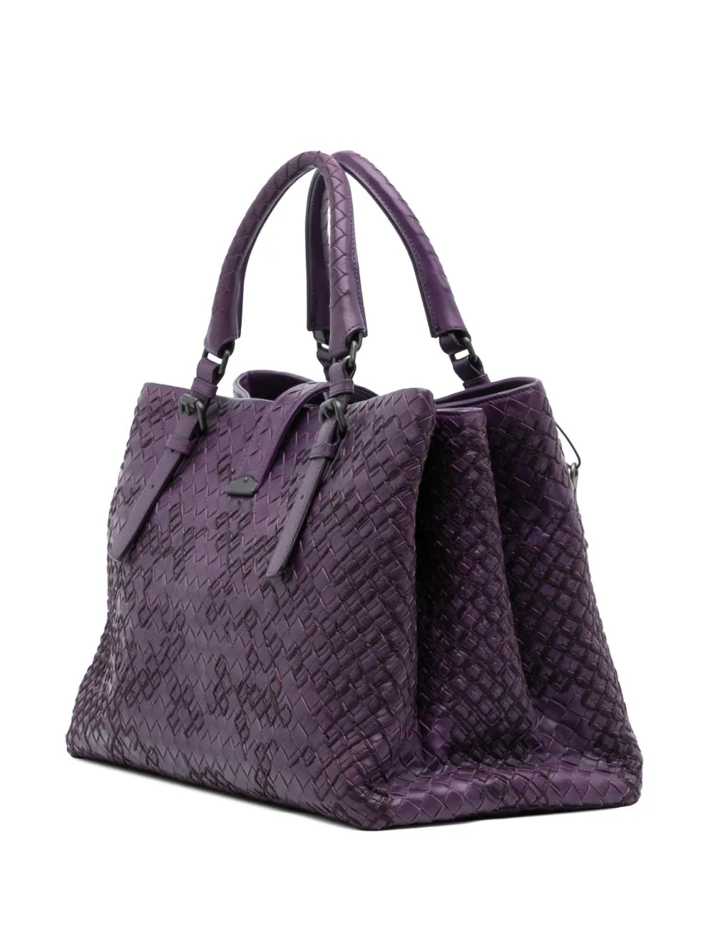 Pre-OwnedBottega Veneta Pre-Owned2012-2025 Medium Nappa Intrecciato Stitched Roma tote bag