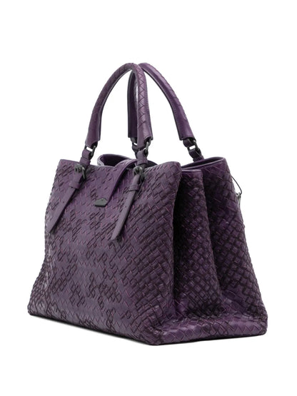 Pre-OwnedBottega Veneta Pre-Owned2012-2025 Medium Nappa Intrecciato Stitched Roma tote bag