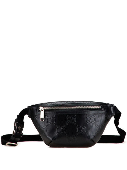 Pre-OwnedGucci Pre-Owned2016-2025 GG Embossed Perforated Leather belt bag