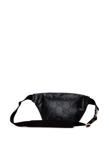 Pre-OwnedGucci Pre-Owned2016-2025 GG Embossed Perforated Leather belt bag