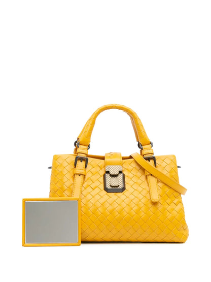 Pre-OwnedBottega Veneta Pre-Owned2012-2025 Mini Nappa Intrecciato Roma satchel