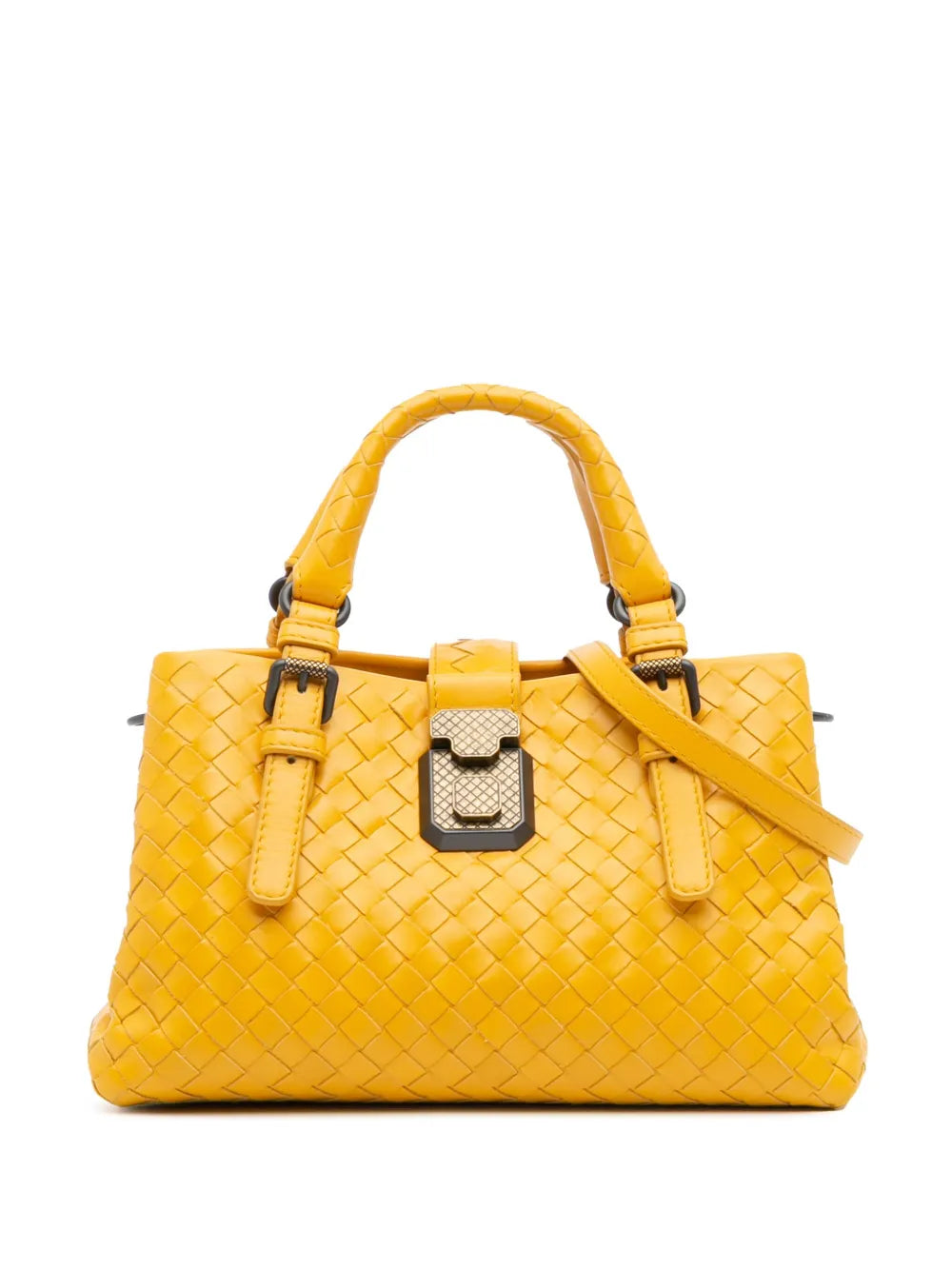 Pre-OwnedBottega Veneta Pre-Owned2012-2025 Mini Nappa Intrecciato Roma satchel