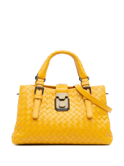 Pre-OwnedBottega Veneta Pre-Owned2012-2025 Mini Nappa Intrecciato Roma satchel