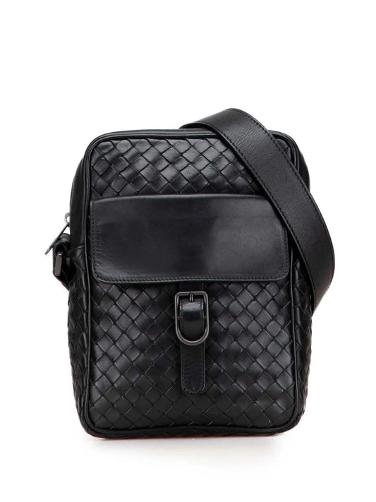 Pre-OwnedBottega Veneta Pre-Owned2000-2007 Nappa Intrecciato Front Pocket crossbody bag floriamart.shop