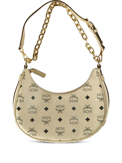 MCMsmall Aren logo-pattern shoulder bag