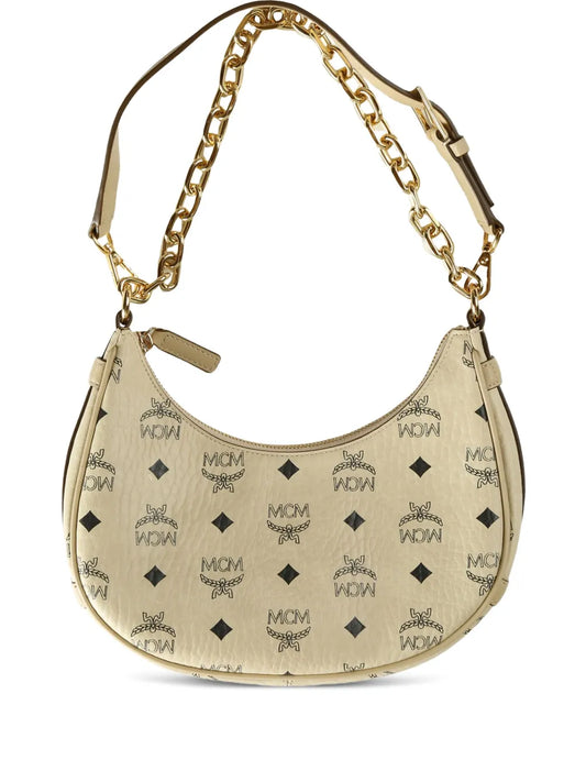 MCMsmall Aren logo-pattern shoulder bag