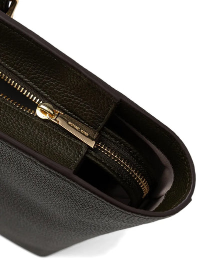 Michael Michael Korslarge Quinn grained-leather tote bag