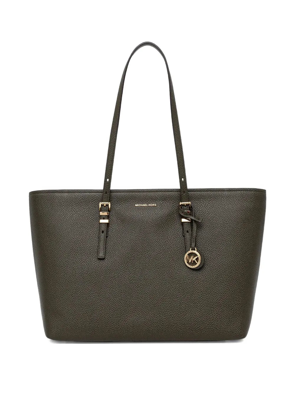 Michael Michael Korslarge Quinn grained-leather tote bag