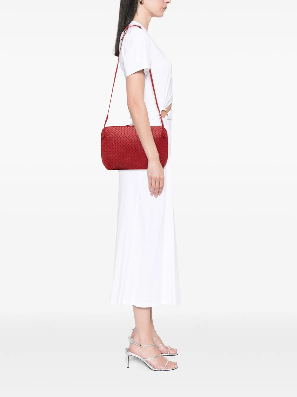 Pre-OwnedBottega Veneta Pre-Owned2012-2025 Large Nappa Intrecciato Nodini crossbody bag