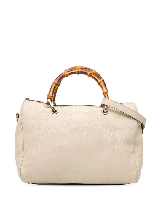Pre-OwnedGucci Pre-Owned2016-2025 Medium Calfskin Bamboo Shopper Boston Bag satchel floriamart.shop