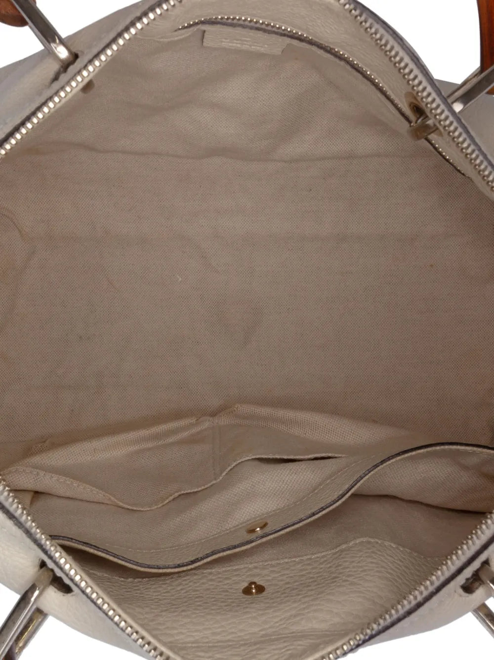 Pre-OwnedGucci Pre-Owned2016-2025 Medium Calfskin Bamboo Shopper Boston Bag satchel floriamart.shop