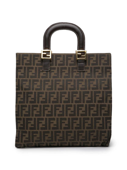 Pre-OwnedFendi Pre-Owned20th Century Zucca Canvas Twins tote bag