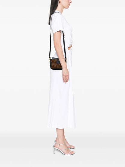 Pre-OwnedFendi Pre-Owned2018-2025 Zucca Coated Canvas Camera crossbody bag