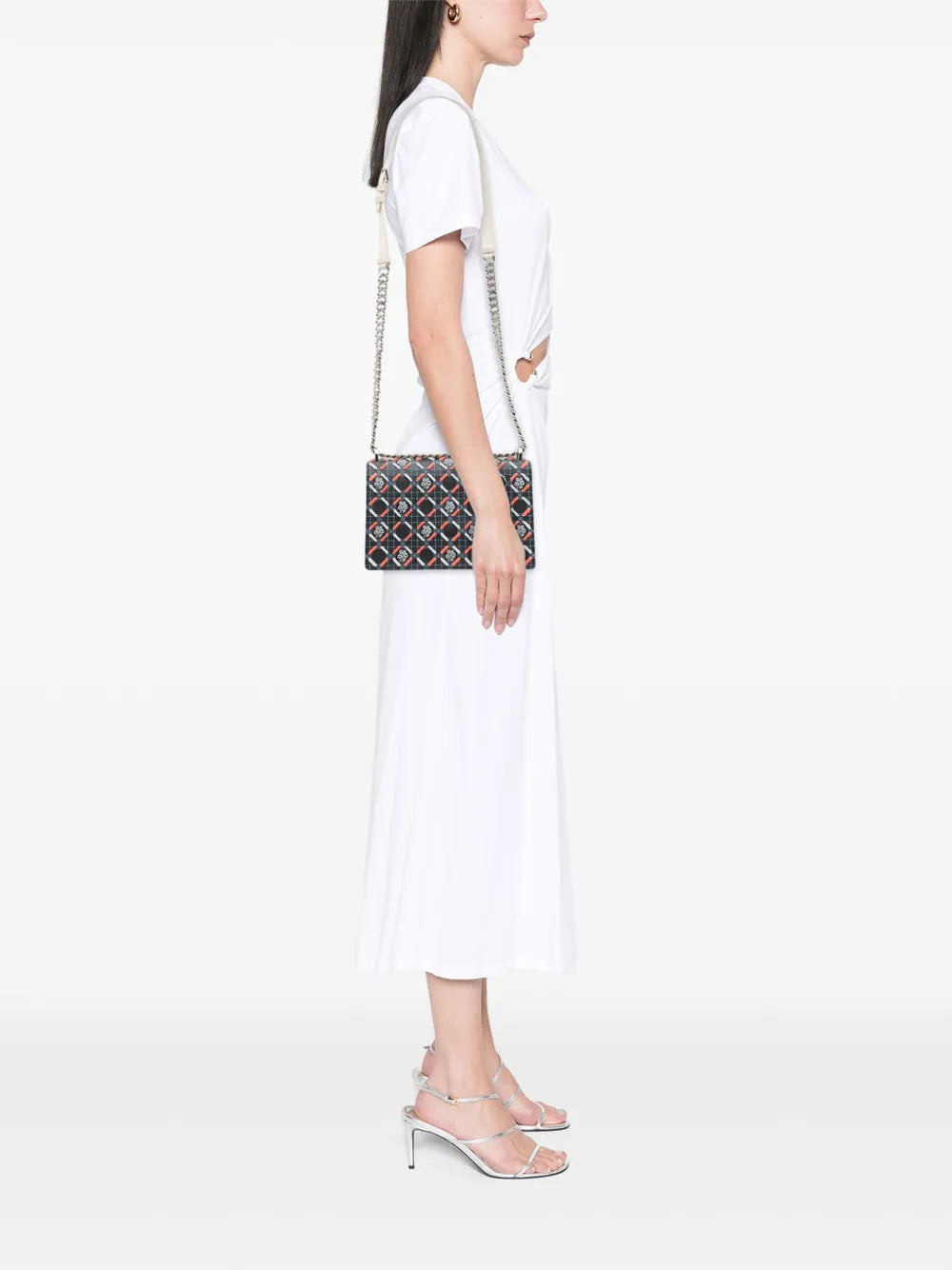 Pre-OwnedChristian Dior Pre-Owned2015 Medium Calfskin Cannage Tufted Diorama Flap crossbody bag