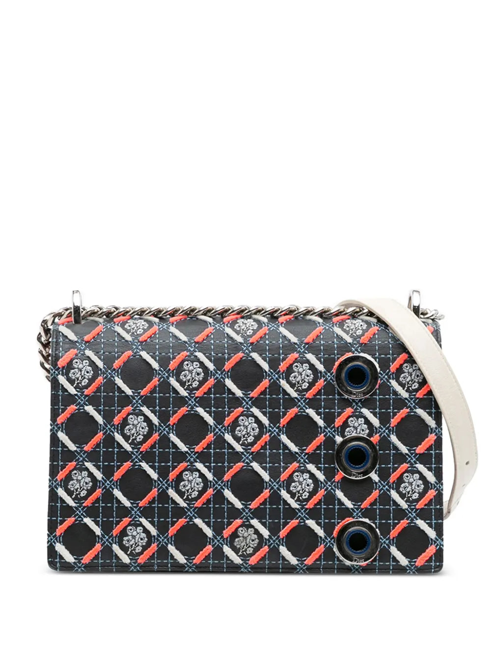Pre-OwnedChristian Dior Pre-Owned2015 Medium Calfskin Cannage Tufted Diorama Flap crossbody bag