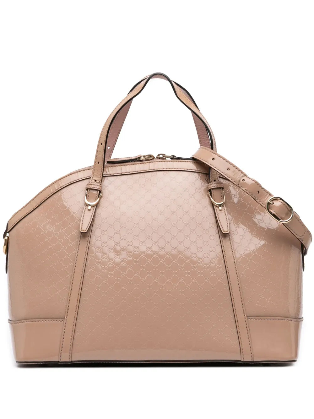 Pre-OwnedGucci Pre-Owned2016-2025 Large Microguccissima Patent Nice Dome satchel floriamart.shop