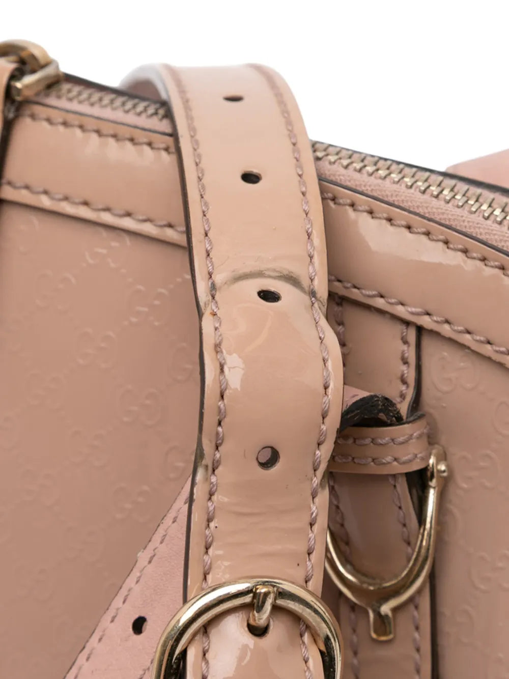 Pre-OwnedGucci Pre-Owned2016-2025 Large Microguccissima Patent Nice Dome satchel floriamart.shop