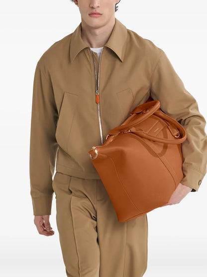 MAISON de SABRrapezoid leather weekender bag floriamart.shop