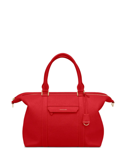 MAISON de SABReekender trapezoid-silhouette leather holdall floriamart.shop