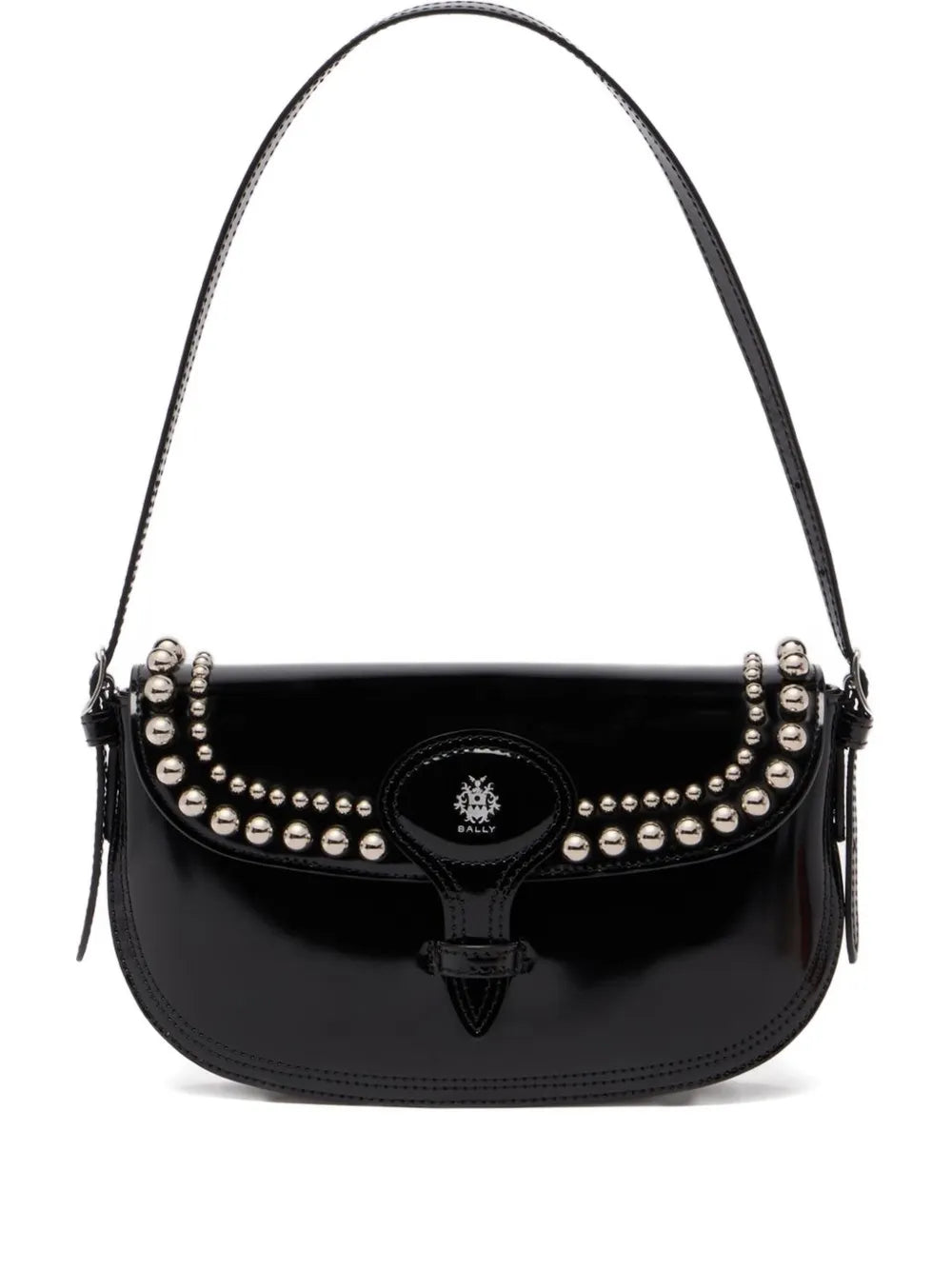 Ballysmall Beckett studded leather shoulder bag