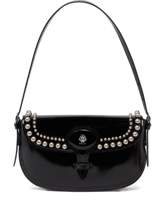 Ballysmall Beckett studded leather shoulder bag