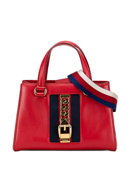 Pre-OwnedGucci Pre-Owned2000-2015 Leather Sylvie Web Top Handle satchel
