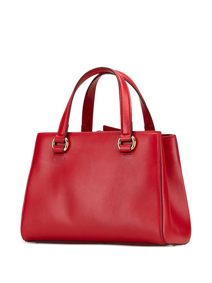 Pre-OwnedGucci Pre-Owned2000-2015 Leather Sylvie Web Top Handle satchel