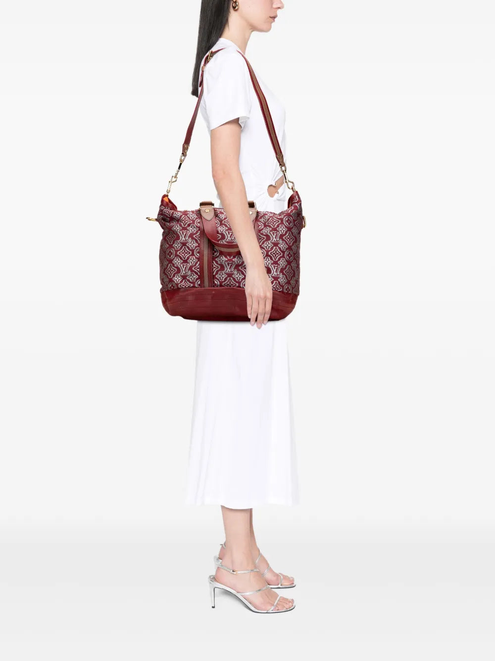 Pre-OwnedLouis Vuitton Pre-Owned2010 Limited Edition Monogram Jacquard Aviator satchel