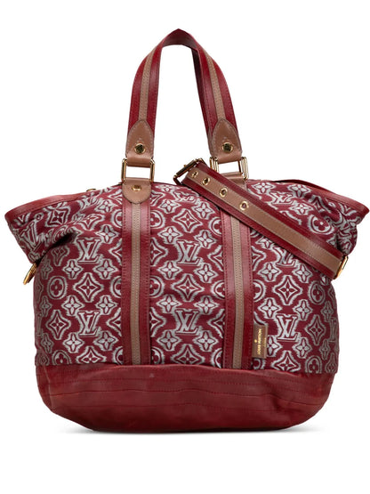 Pre-OwnedLouis Vuitton Pre-Owned2010 Limited Edition Monogram Jacquard Aviator satchel
