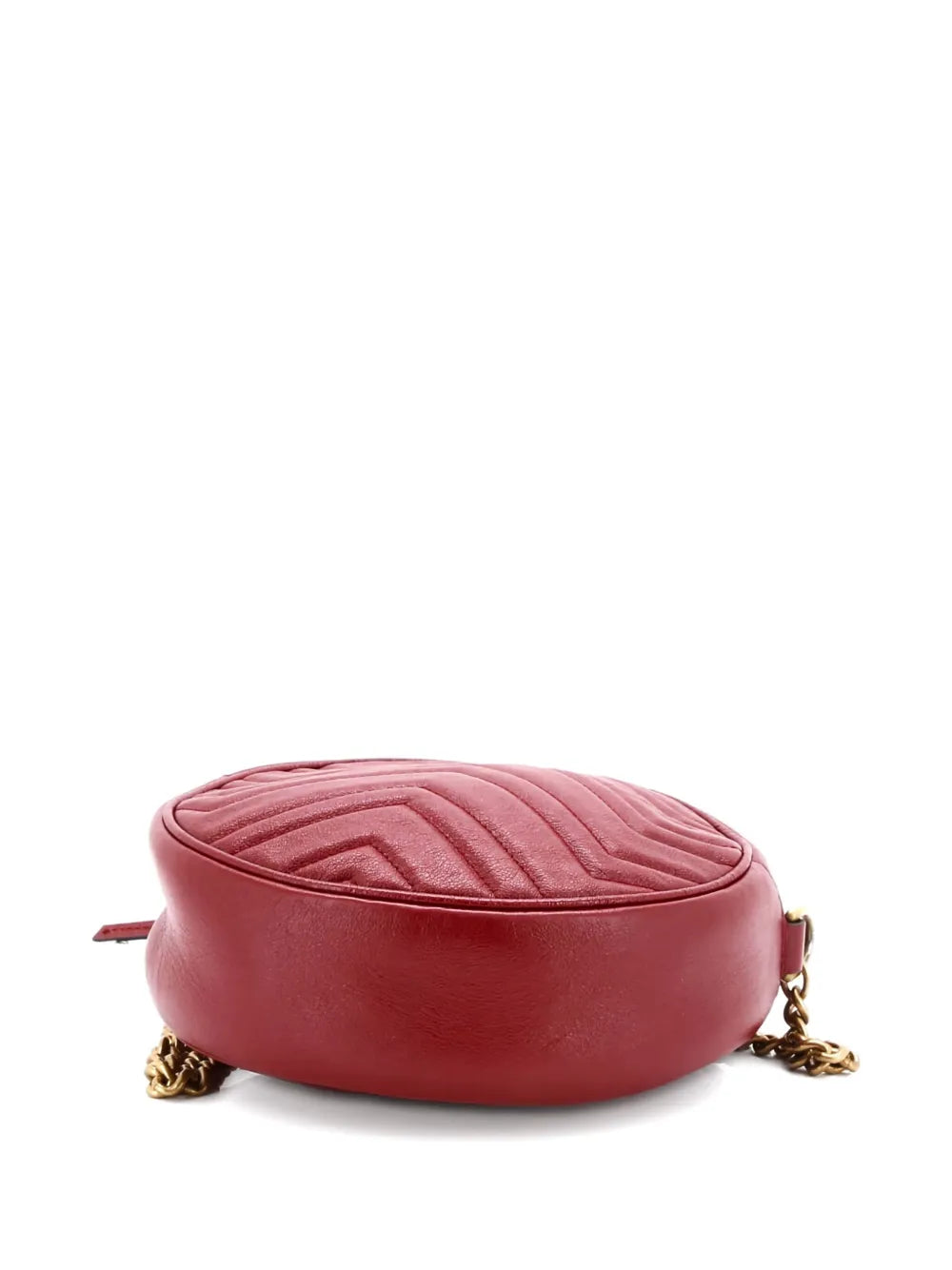 Pre-OwnedGucci Pre-Owned2015-2025 GG Marmont Round Shoulder Bag Matelasse Leather Mini crossbody bag