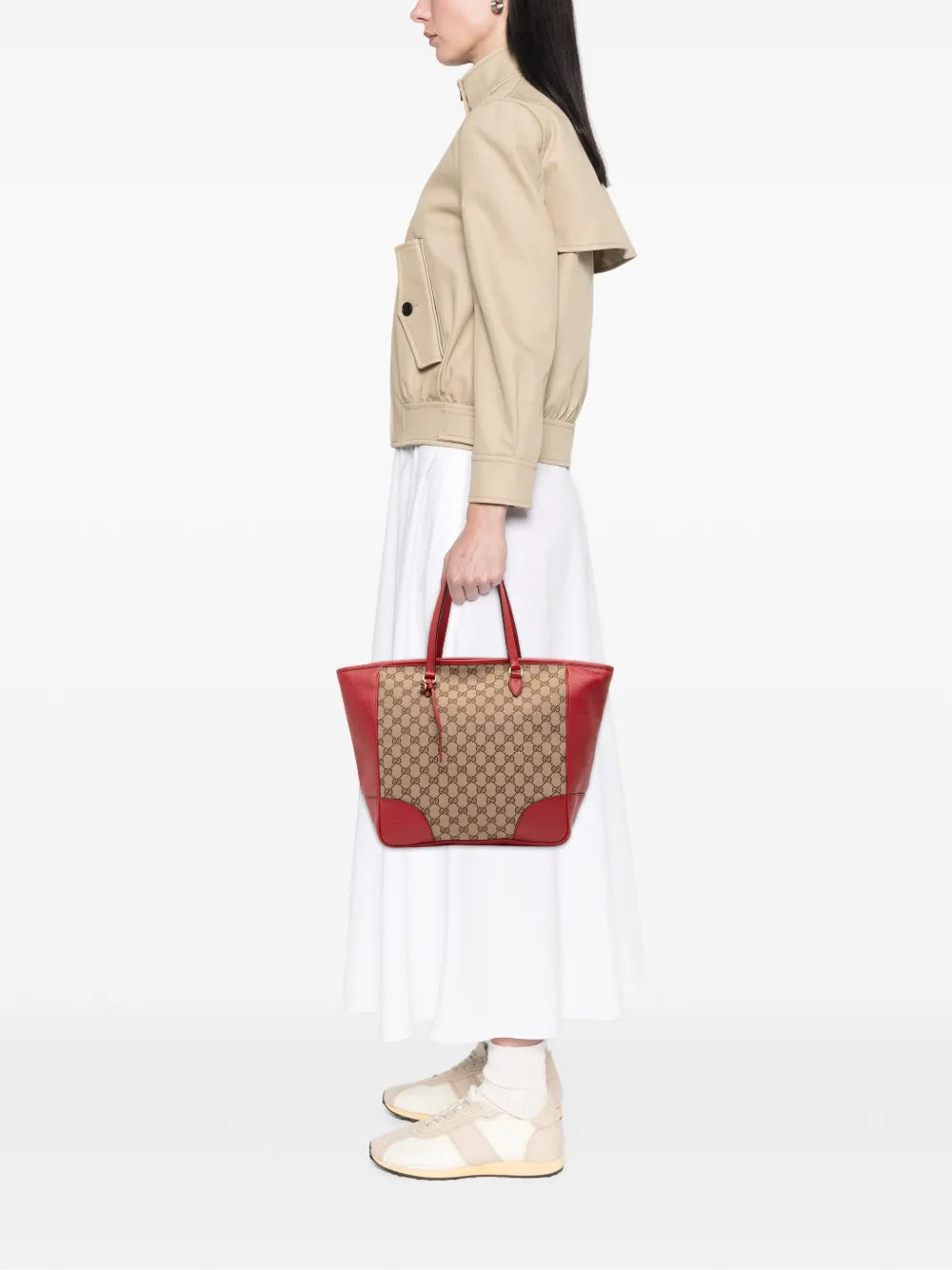 Pre-OwnedGucci Pre-Owned2016-2025 GG Canvas Bree Zippered tote bag floriamart.shop