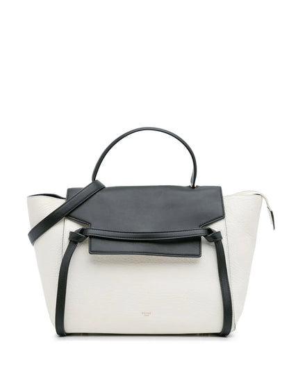 Pre-OwnedCeline Pre-Owned2014 Mini Bicolor Leather Belt satchel