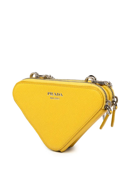 Pre-OwnedPrada Pre-Owned2013-2025 Mini Saffiano Lux Double Triangle satchel