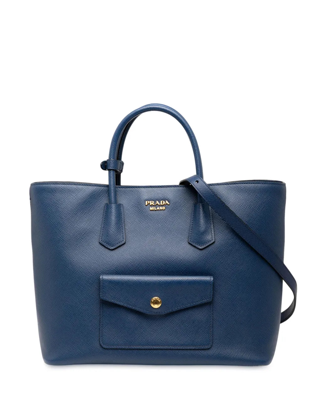 Pre-OwnedPrada Pre-Owned2013-2025 Saffiano Cuir Front Pocket Convertible Tote satchel
