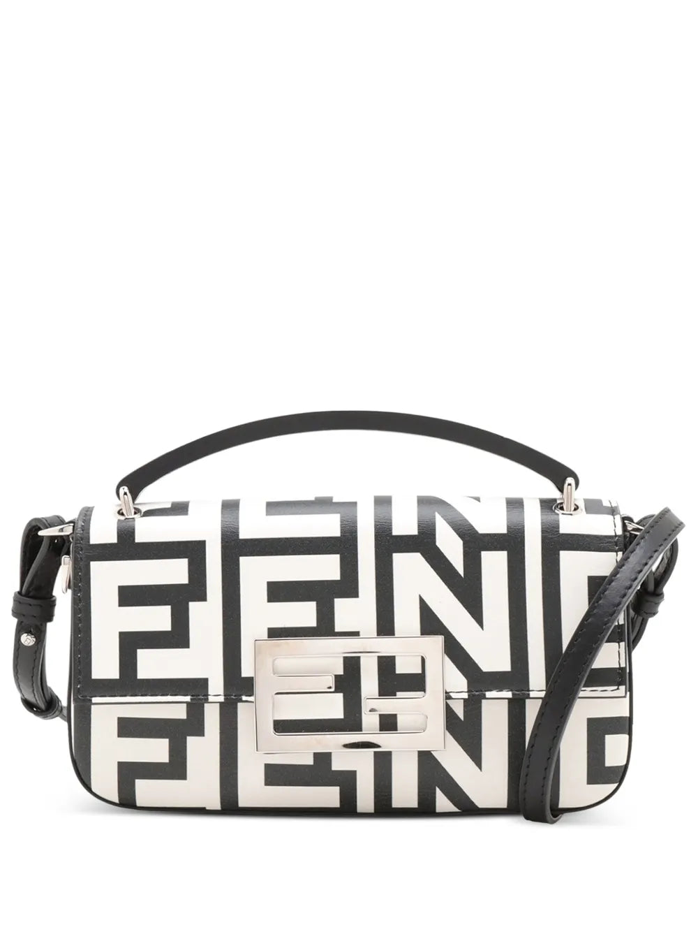 Pre-OwnedFendi Pre-Owned2010-2025 Marc Jacobs Nappa Vitello King Logo Print Baguette Phone Pouch satchel