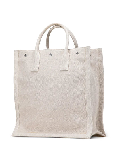 Pre-OwnedSaint Laurent Pre-Owned2022 Canvas Rive Gauche North South tote bag