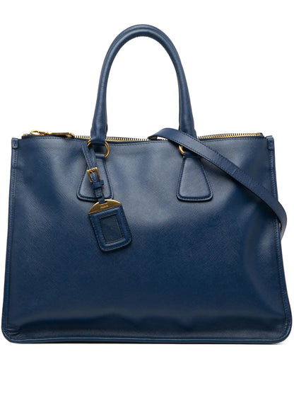 Pre-OwnedPrada Pre-Owned2013-2025 Saffiano Double Zip Open Convertible Tote satchel