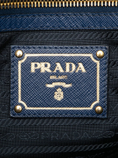 Pre-OwnedPrada Pre-Owned2013-2025 Saffiano Double Zip Open Convertible Tote satchel