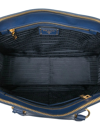 Pre-OwnedPrada Pre-Owned2013-2025 Saffiano Double Zip Open Convertible Tote satchel