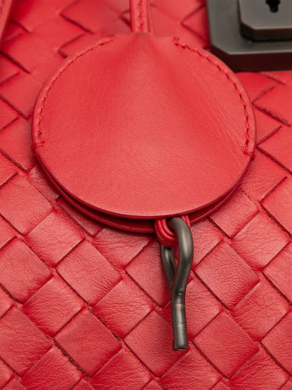 Pre-OwnedBottega Veneta Pre-Owned2012-2025 Small Nappa Intrecciato Roma satchel