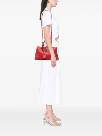 Pre-OwnedBottega Veneta Pre-Owned2012-2025 Small Nappa Intrecciato Roma satchel