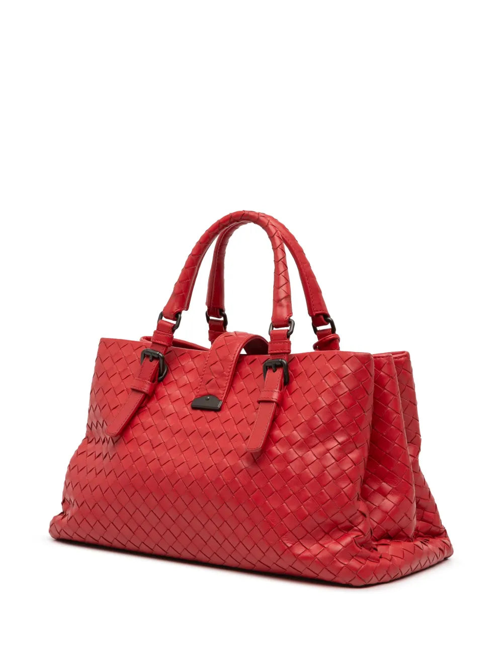 Pre-OwnedBottega Veneta Pre-Owned2012-2025 Small Nappa Intrecciato Roma satchel