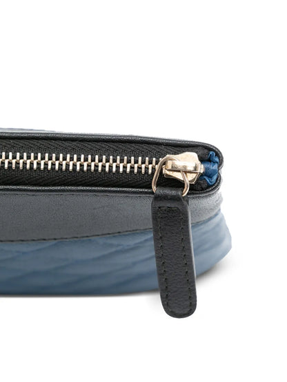 Pre-OwnedCHANEL Pre-Owned2016-2017 Large Bicolor Sheepskin Mademoiselle Zip clutch bag