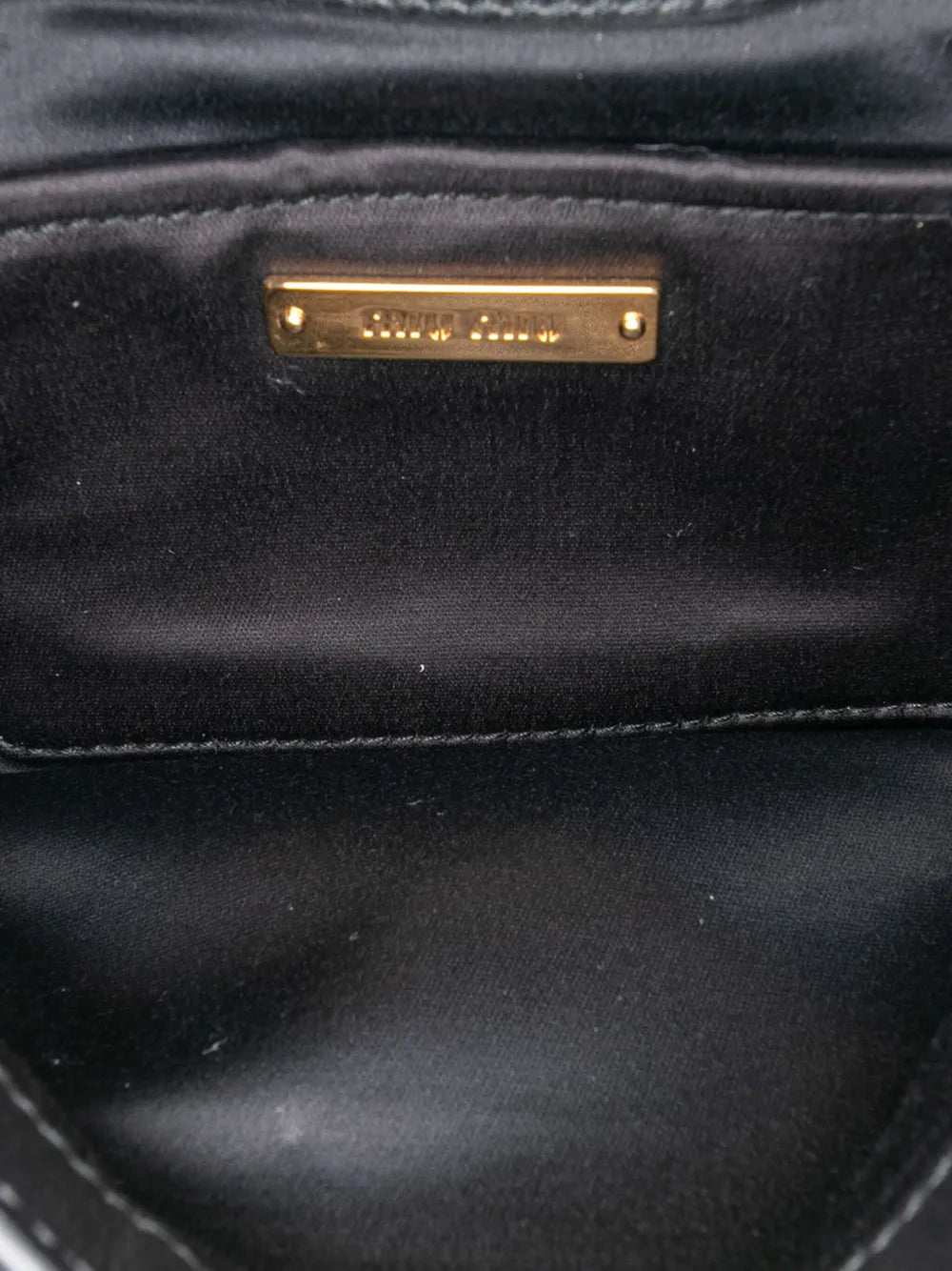 Pre-OwnedMiu Miu Pre-Owned2021-2025 Leather Crystal Embellished crossbody bag