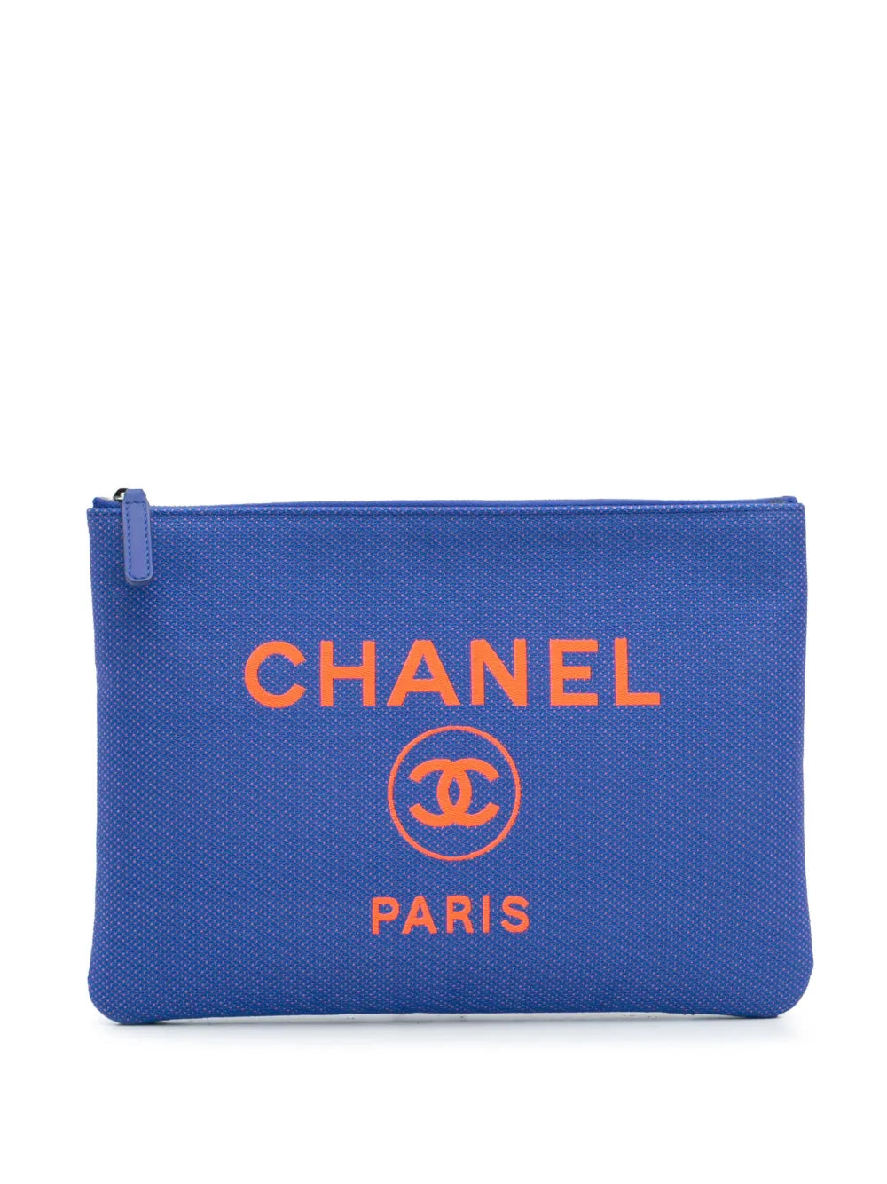 Pre-OwnedCHANEL Pre-Owned2021 Medium Tweed Deauville O Case clutch bag
