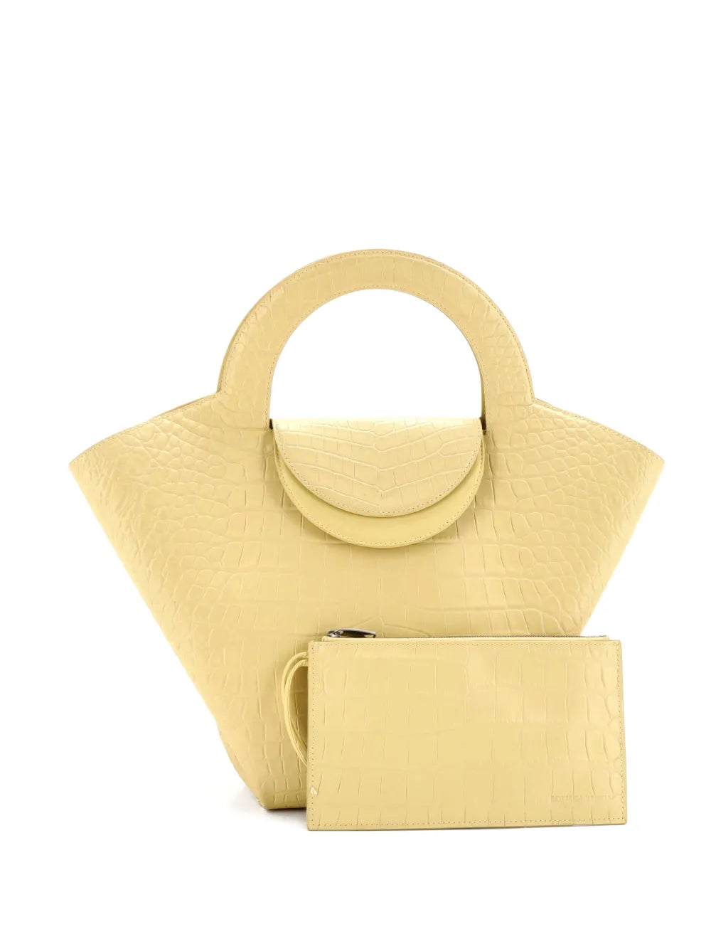 Pre-OwnedBottega Veneta Pre-OwnedDoll Crocodile Embossed Leather Medium tote bag