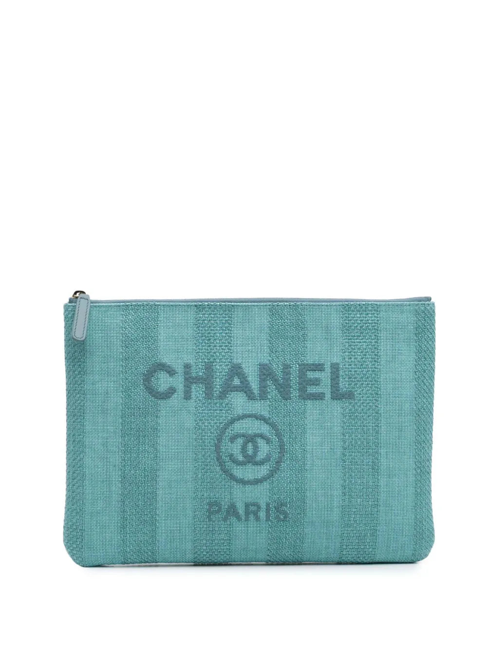 Pre-OwnedCHANEL Pre-Owned2019 Medium Tweed Deauville O Case clutch bag